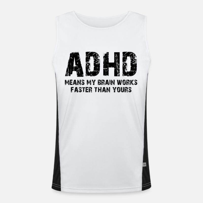 Adhd Men's Functional Contrast Tank Top 