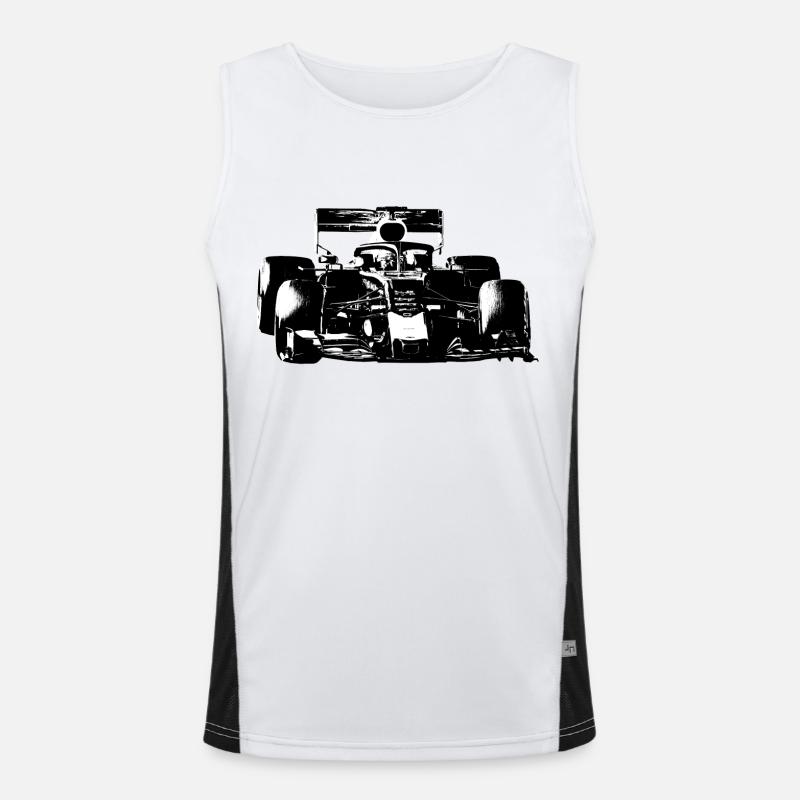 Race car Men's Functional Contrast Tank Top 