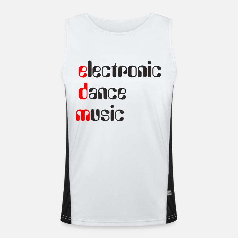 Musique de danse électronique EDM Débardeur respirant contrasté Homme 