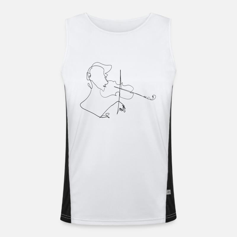 violon Débardeur respirant contrasté Homme 