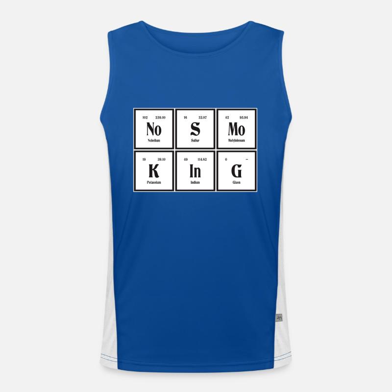No Smoking - Periodic Table of Elements Men's Functional Contrast Tank Top 