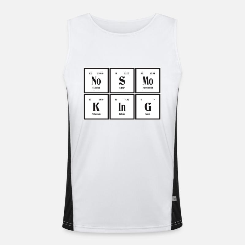 Nichtraucher - Periodensystem der Elemente Funktionelles Kontrast-Tank Top für Männer 