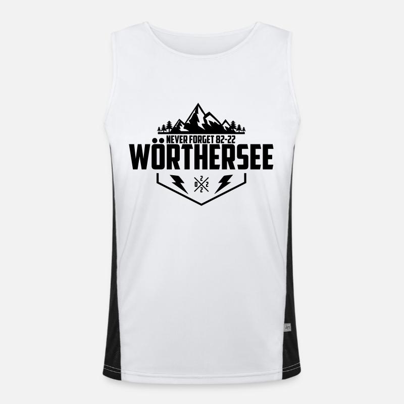 wörthersee never forget Funktionelles Kontrast-Tank Top für Männer 