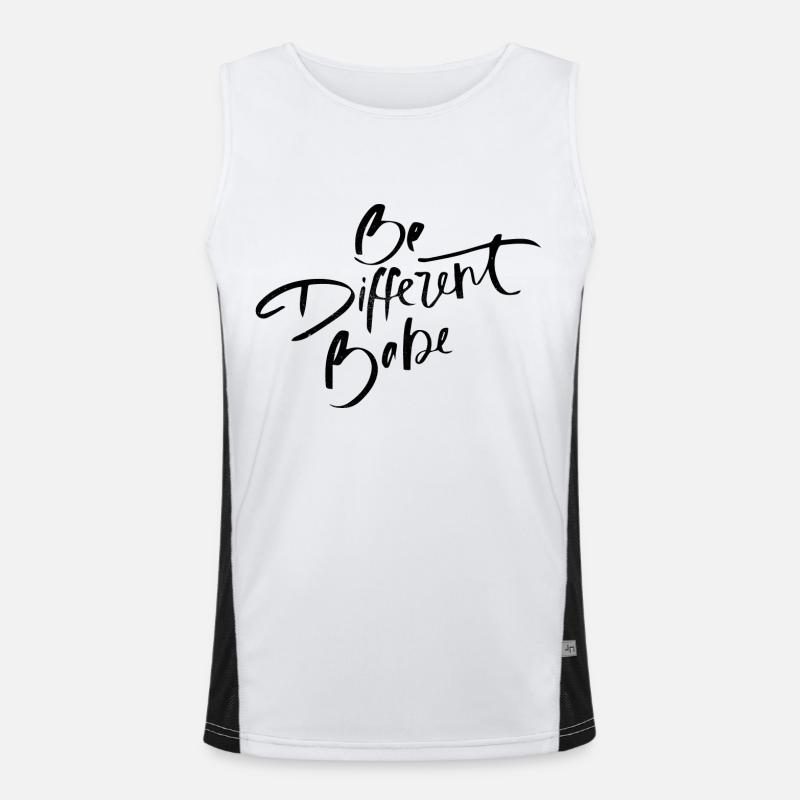 Be different Babe Men's Functional Contrast Tank Top 