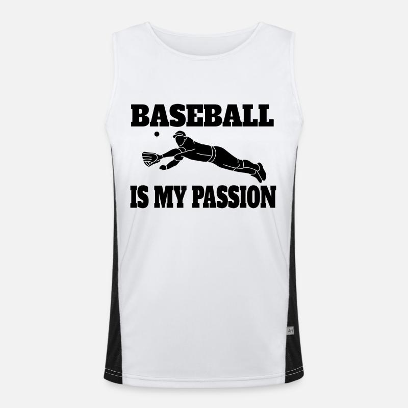Joueurs de baseball Équipe de baseball Équipe de baseball Débardeur respirant contrasté Homme 