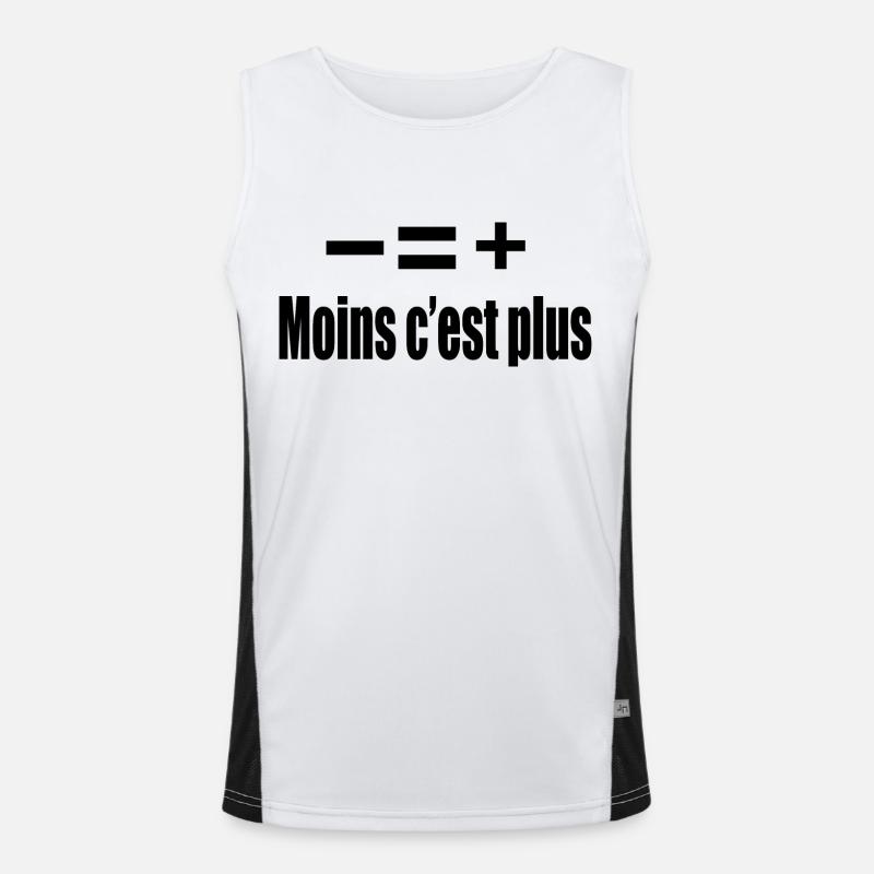 Moins C’est Plus Débardeur respirant contrasté Homme 