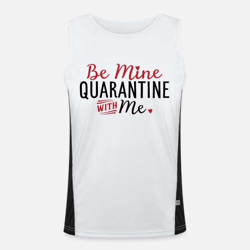 14 Fév Be My Valentine Joyeuse Saint-Valentin 01 Débardeur respirant contrasté Homme 