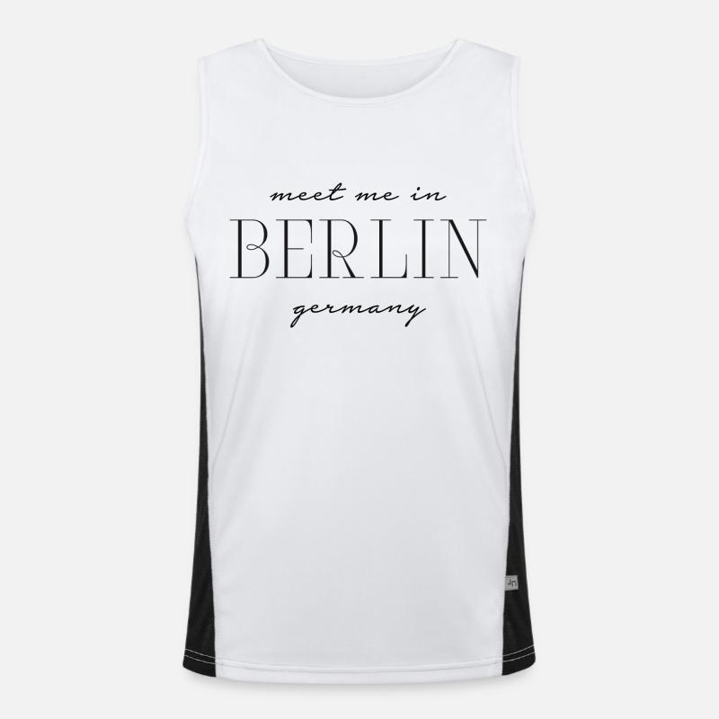 Rencontrez-moi à Berlin Allemagne Débardeur respirant contrasté Homme 
