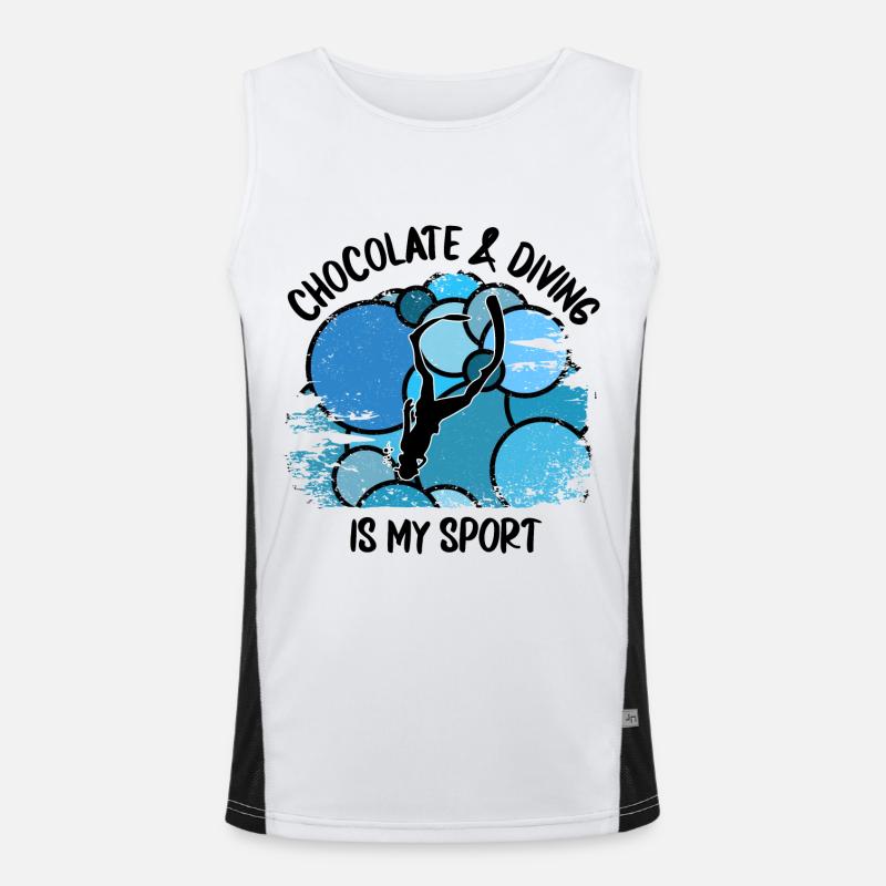 Divers Scuba Diving Scuba Diving Scuba Diving Men's Functional Contrast Tank Top 