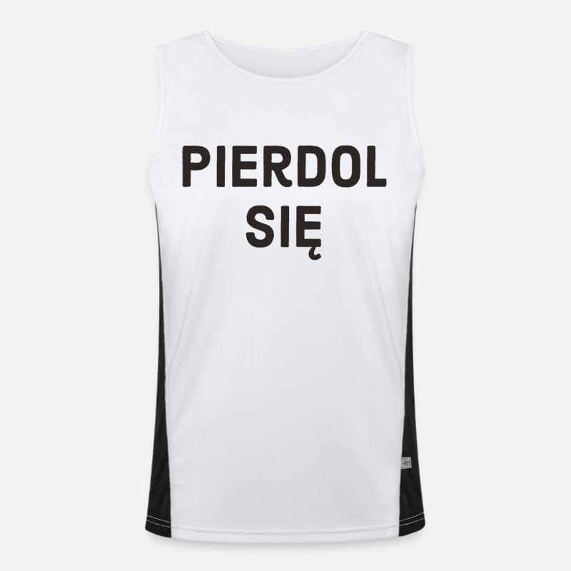 polnisch Funktionelles Kontrast-Tank Top für Männer 