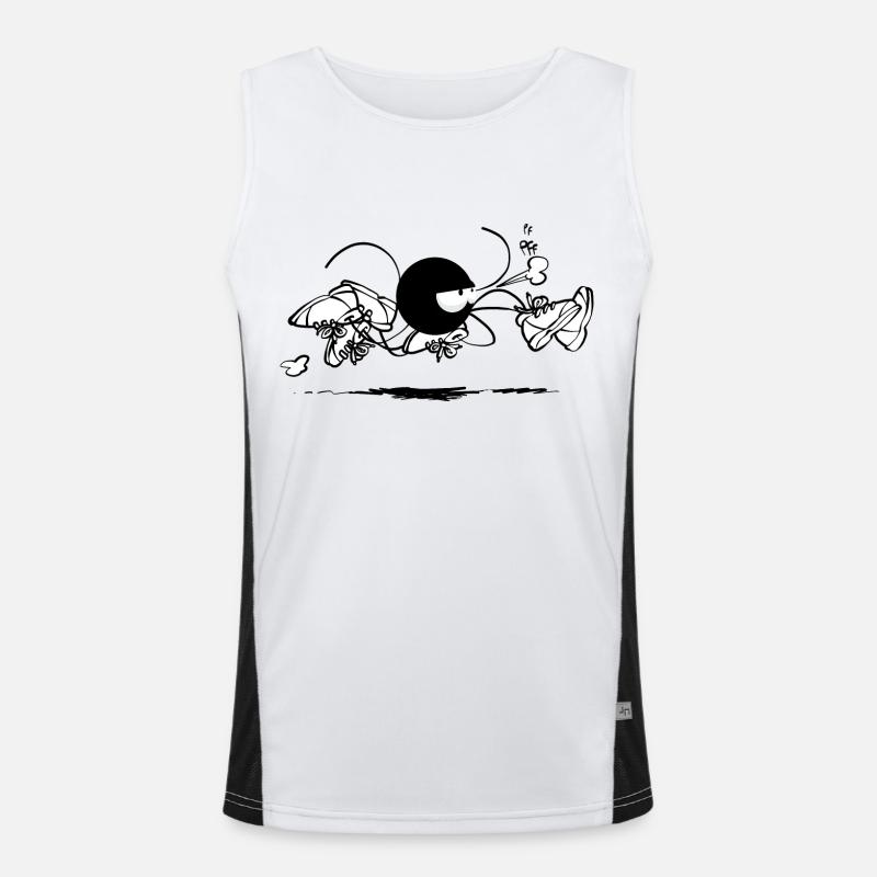 Beth the Spider - Running (Version ohne Text) Funktionelles Kontrast-Tank Top für Männer 