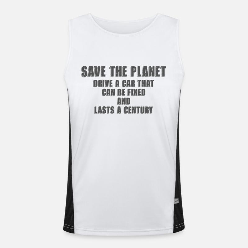 Save the Planet Men's Functional Contrast Tank Top 