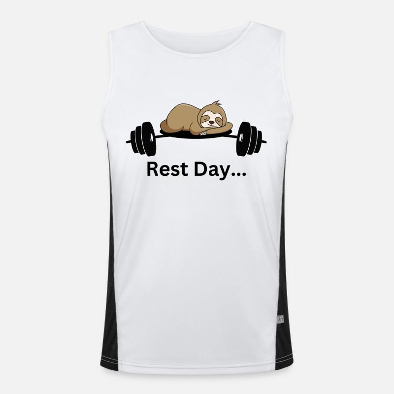 Rest Day Funktionelles Kontrast-Tank Top für Männer 