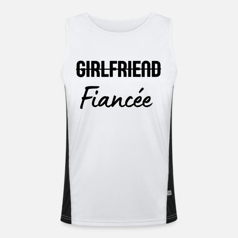 Girlfriend Fiancée Men's Functional Contrast Tank Top 