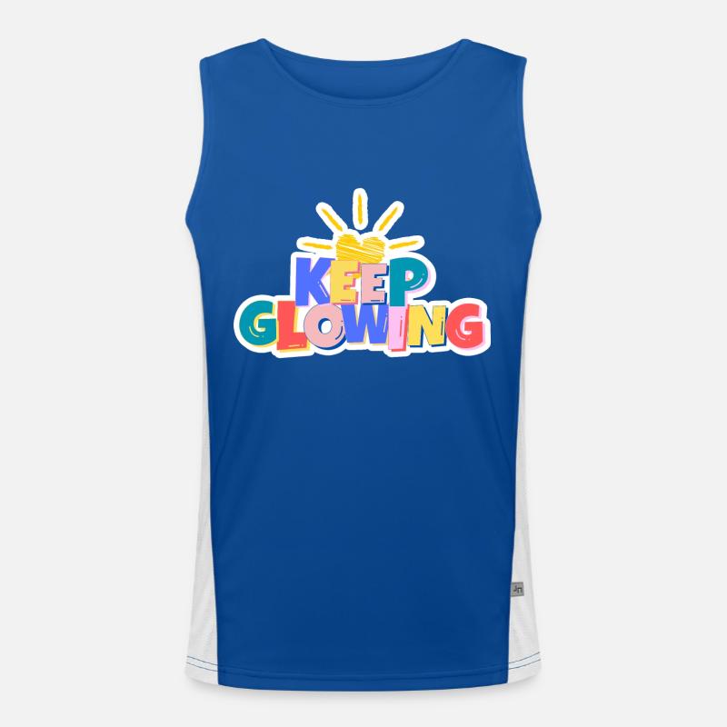 Keep Glowing Men's Functional Contrast Tank Top 