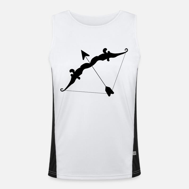 Amor-Bogen Funktionelles Kontrast-Tank Top für Männer 