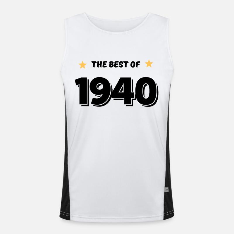 Das Beste von 1940 Funktionelles Kontrast-Tank Top für Männer 