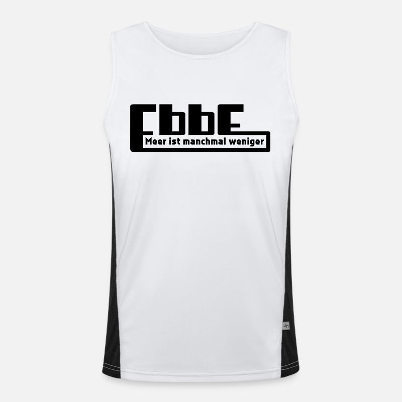 Marée basse - la mer est parfois moins Débardeur respirant contrasté Homme 