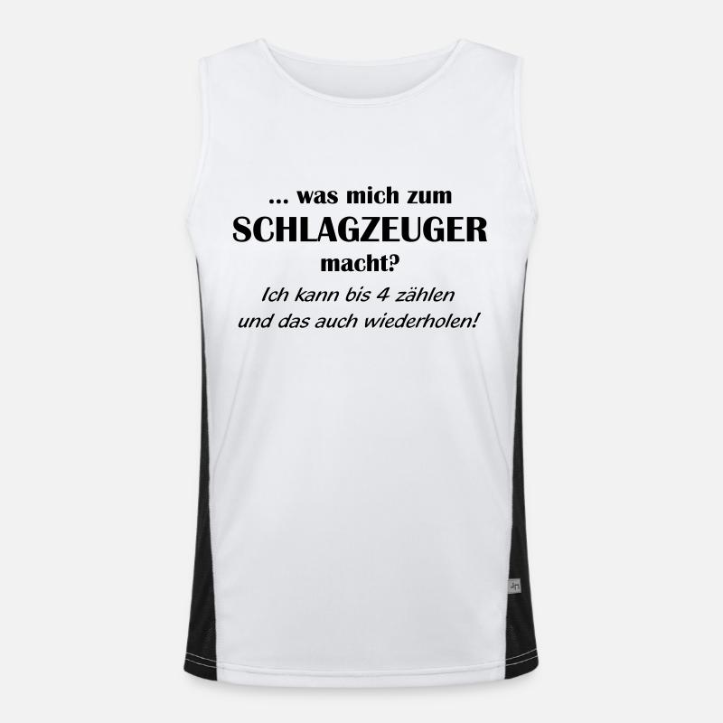 qualification de batteur 1farbig Débardeur respirant contrasté Homme 