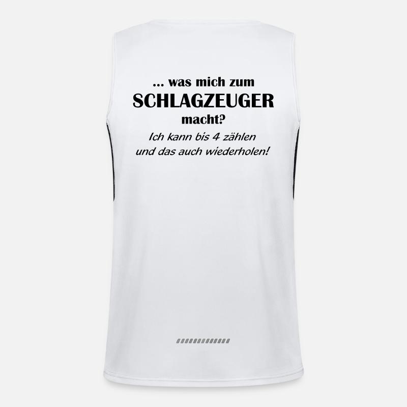 qualification de batteur 1farbig Débardeur respirant contrasté Homme 