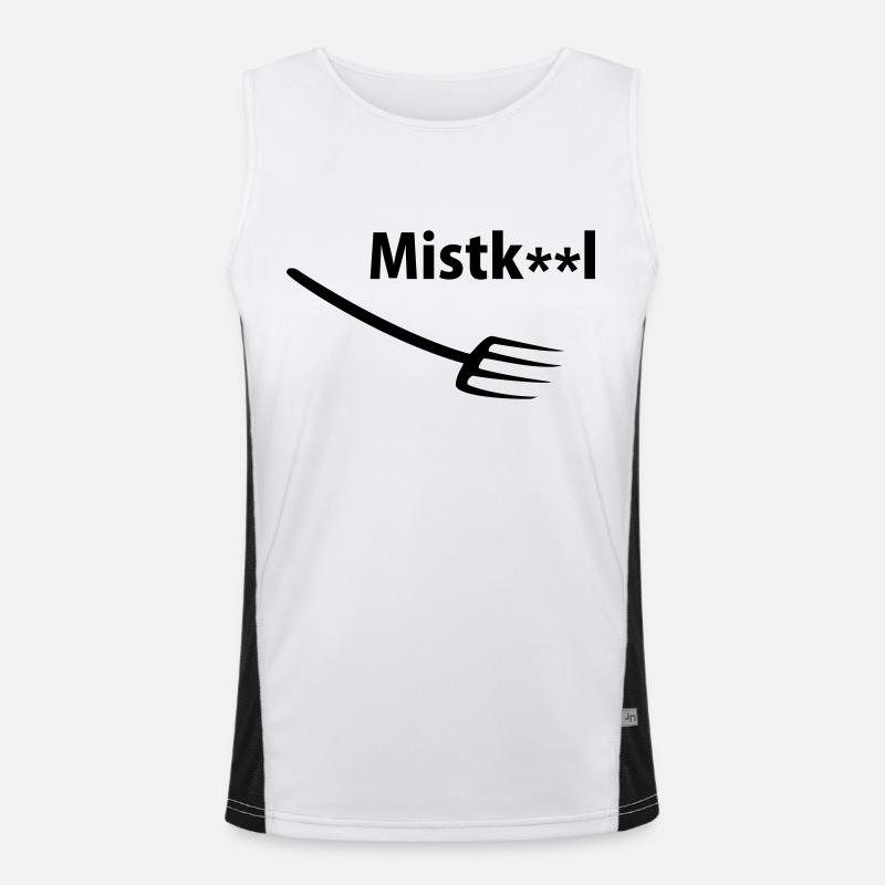 Pferd Funktionelles Kontrast-Tank Top für Männer 