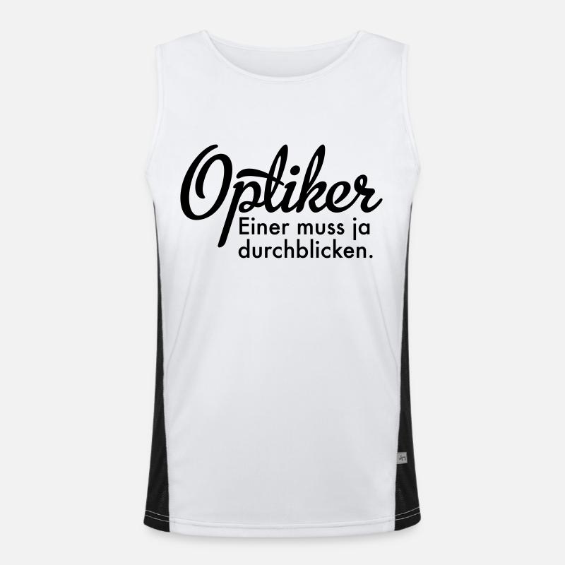 Optiker Funktionelles Kontrast-Tank Top für Männer 