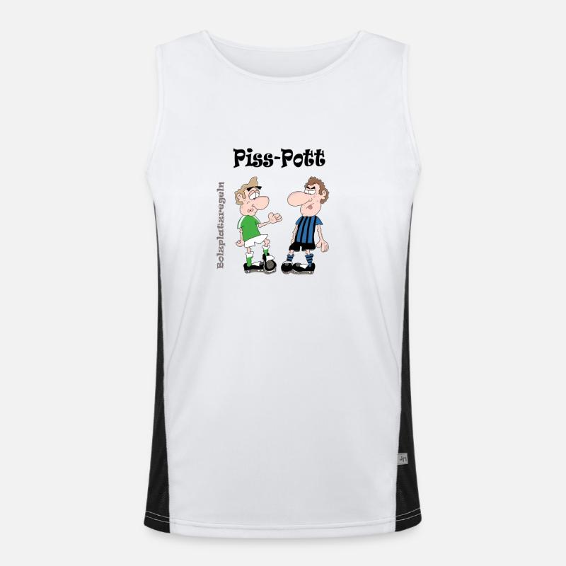 Piss-Pott Funktionelles Kontrast-Tank Top für Männer 