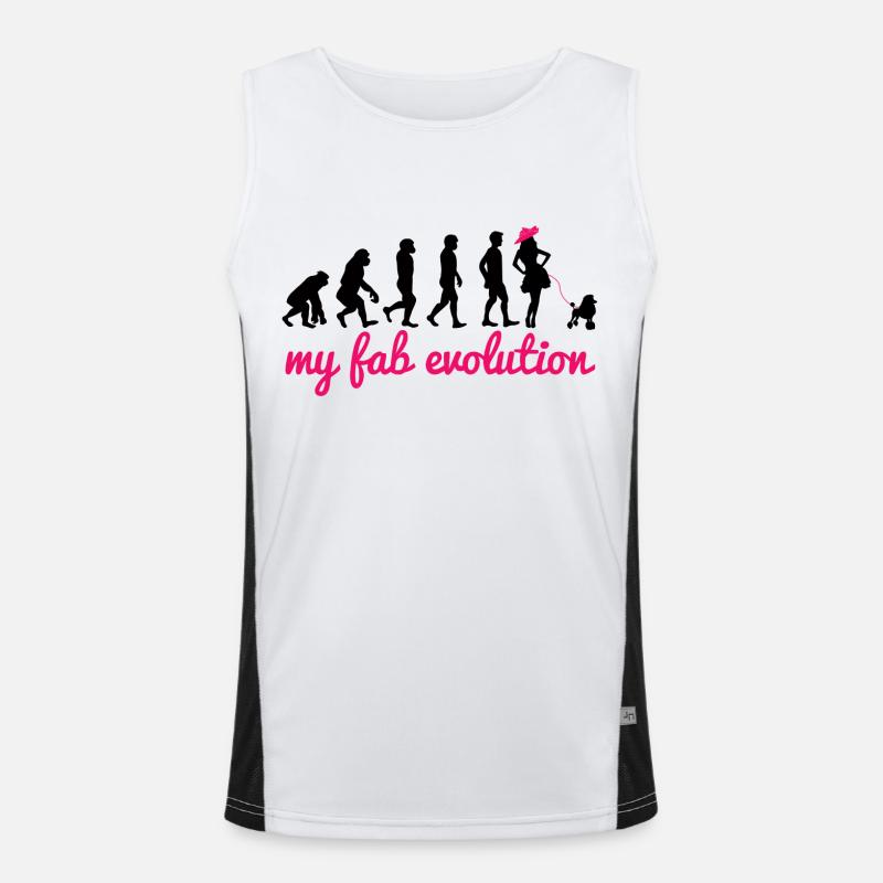Dog / Poodle: My Fab Evolution Men's Functional Contrast Tank Top 