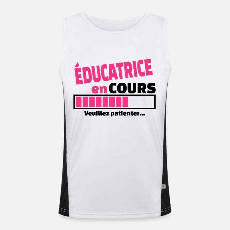 éducatrice en cours Débardeur respirant contrasté Homme 