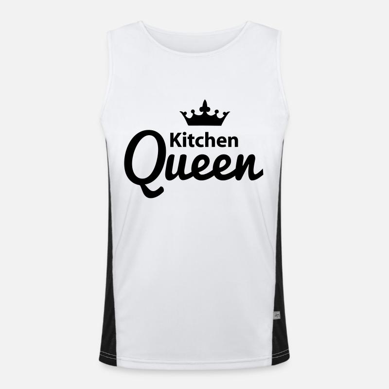 Kitchen Queen Funktionelles Kontrast-Tank Top für Männer 
