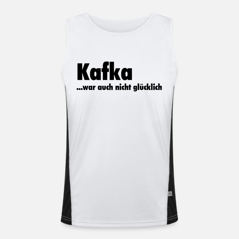 Kafka ... was not too happy Men's Functional Contrast Tank Top 