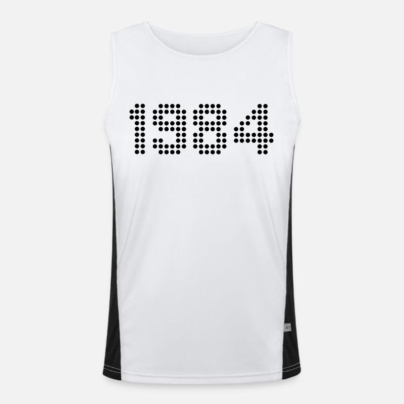 1984 Funktionelles Kontrast-Tank Top für Männer 