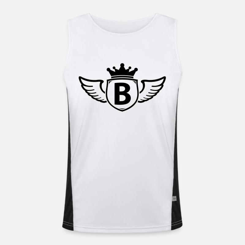 b Men's Functional Contrast Tank Top 