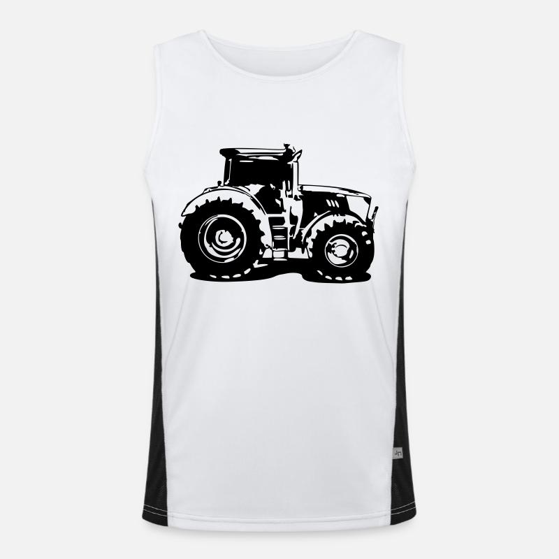 Tractor JD 6215R Men's Functional Contrast Tank Top 