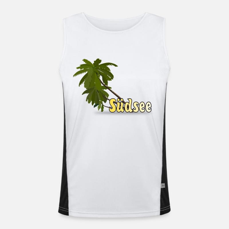 Südsee Funktionelles Kontrast-Tank Top für Männer 