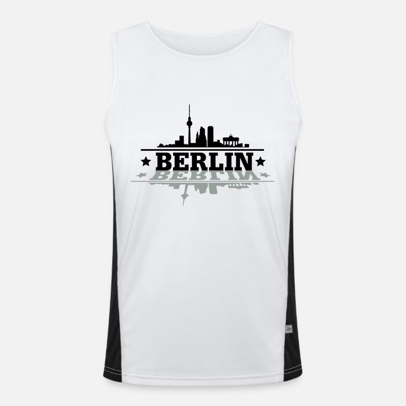 Berlin Funktionelles Kontrast-Tank Top für Männer 