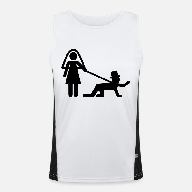Hochzeit Funktionelles Kontrast-Tank Top für Männer 