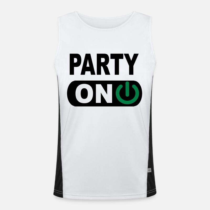 Party Funktionelles Kontrast-Tank Top für Männer 