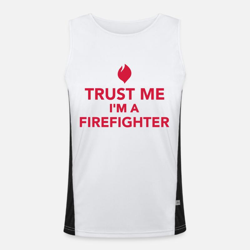 Trust me I'm a firefighter Men's Functional Contrast Tank Top 