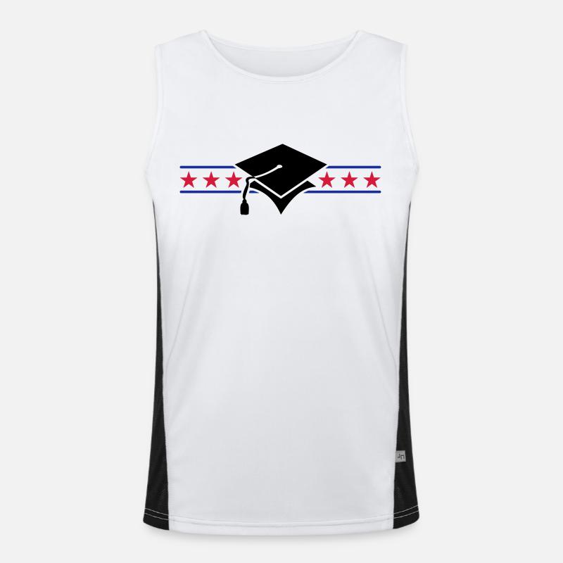 scholar hat / Gelehrtenhut (3c) Men's Functional Contrast Tank Top 