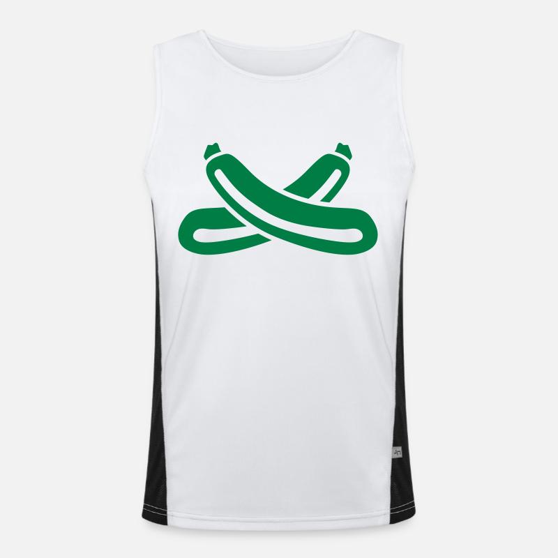 Zucchini Funktionelles Kontrast-Tank Top für Männer 