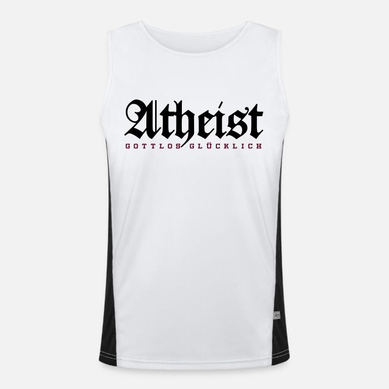 Atheist Funktionelles Kontrast-Tank Top für Männer 