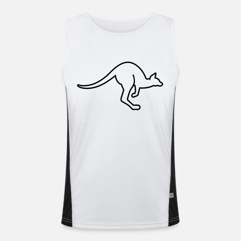 Känguru Funktionelles Kontrast-Tank Top für Männer 