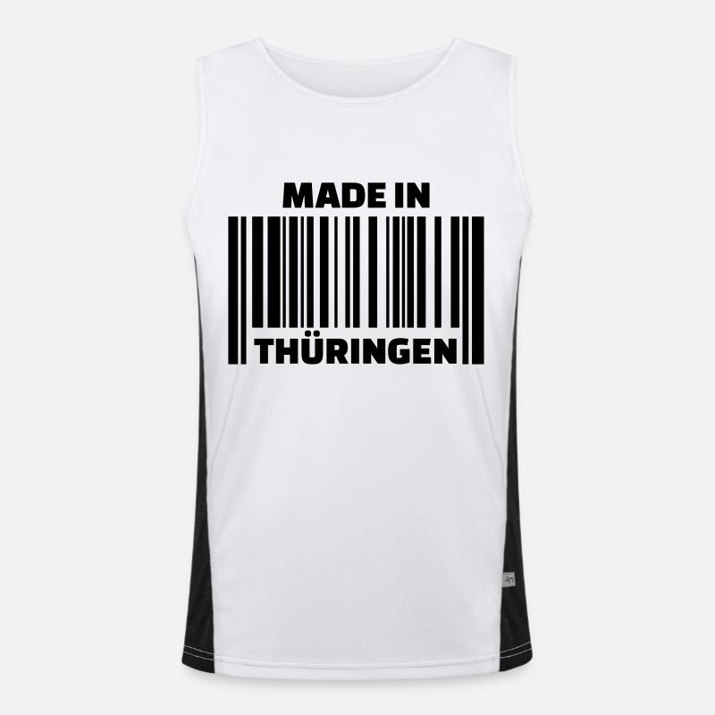 Thüringen Funktionelles Kontrast-Tank Top für Männer 
