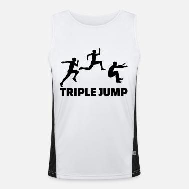 Triple Jump Funkcjonalna męska koszulka bez rękawów z kontrastowymi wstawkami 