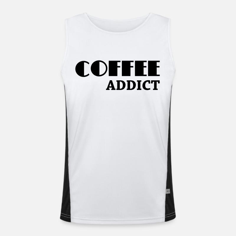 Coffee Addict Débardeur respirant contrasté Homme 