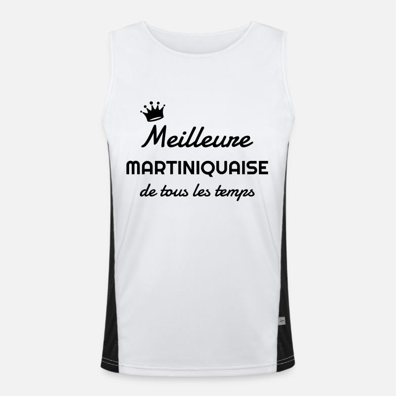 martinique / 972 / Frankreich / Karibik Funktionelles Kontrast-Tank Top für Männer 