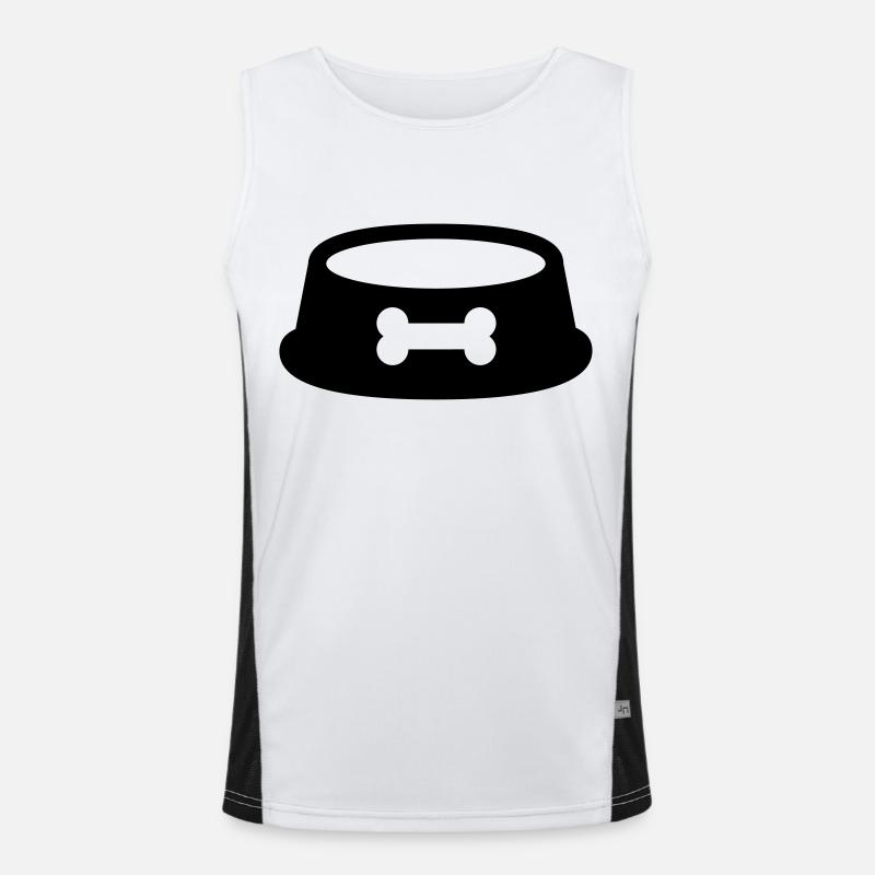 Hundenapf Funktionelles Kontrast-Tank Top für Männer 