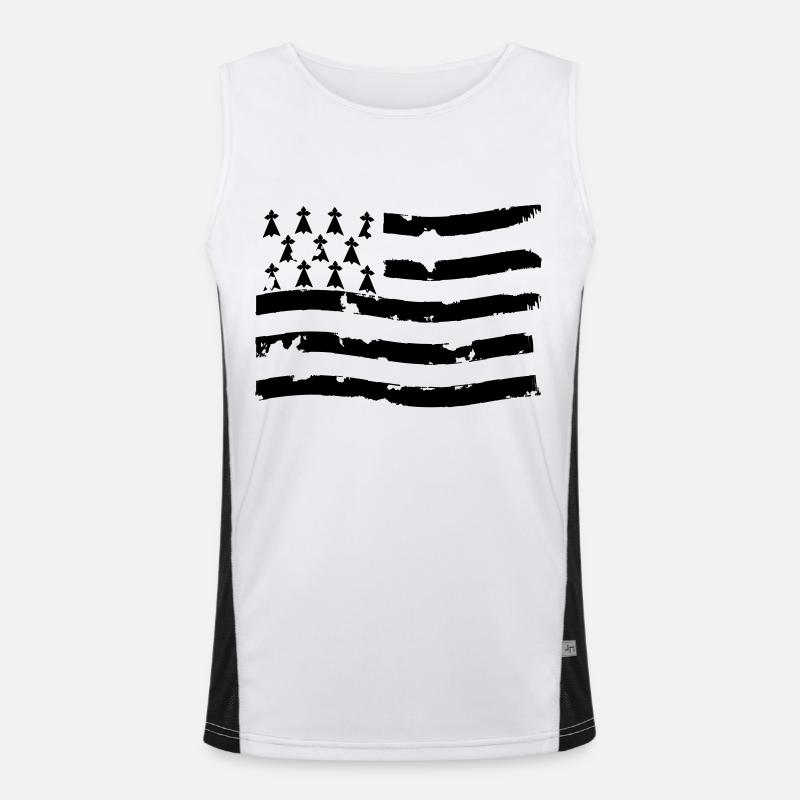 drapeau breton Débardeur respirant contrasté Homme 