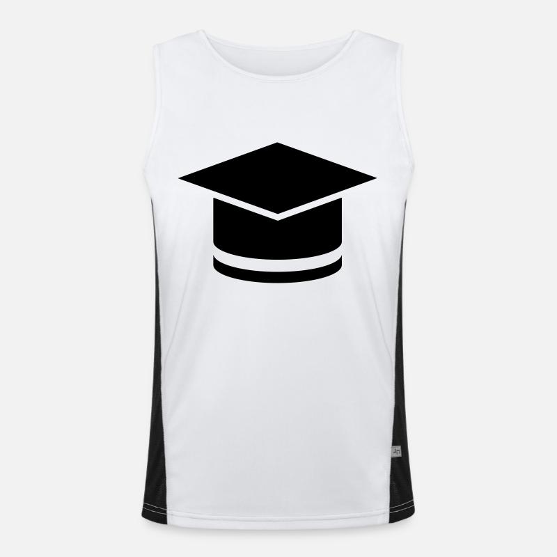 Doktorhut Funktionelles Kontrast-Tank Top für Männer 